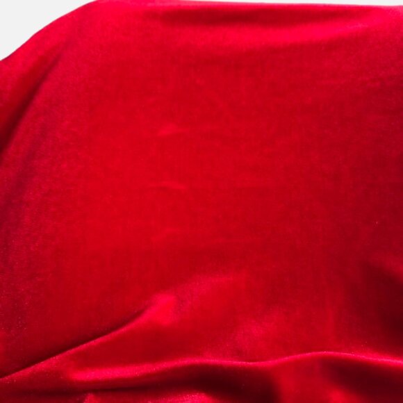 Jon Den Red Cowl Neck Long Sleeve Christmas Date Night Holiday Party Top(Size L) - Picture 9 of 9